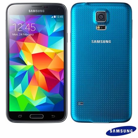 SMARTPHONE SAMSUNG GALAXY S5 Android 4.4.2, Quad Core 2.5 Ghz, 4G, 16Gb, Câmera 16Mp
