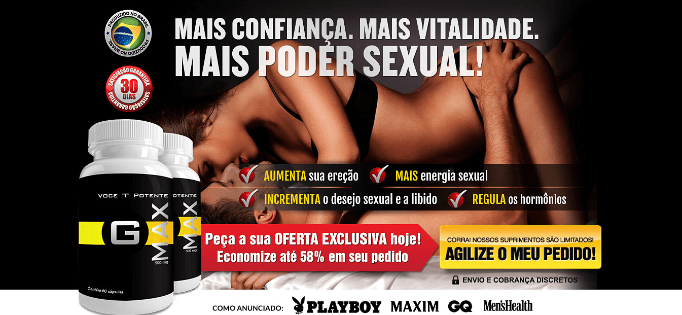 SUPLEMENTO VITAMÍNICO PONTENCIALIZADOR SEXUAL - GMAX