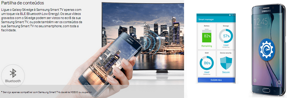 SMARTPHONE GALAXY S6 OCTA CORE 64bits 32GB ANDROID 5 TELA FULL HD 5.7 WIFI 4G CAM 16MPX SMARTPHONE GALAXY S6 OCTA CORE 64bits 32GB ANDROID 5 TELA FULL HD 5.7 WIFI 4G CAM 16MPX