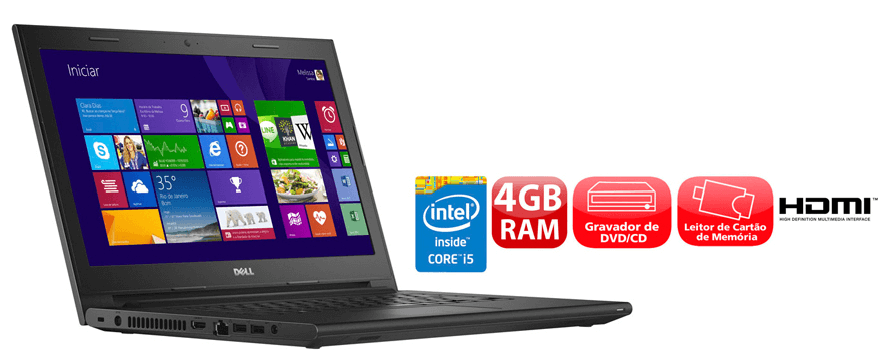 NOTEBOOK DELL CORE I5 4GB RAM HD 1TB TELA 14 HDMI Win8 NOTEBOOK DELL CORE I5 4GB RAM HD 1TB TELA 14 HDMI Win8