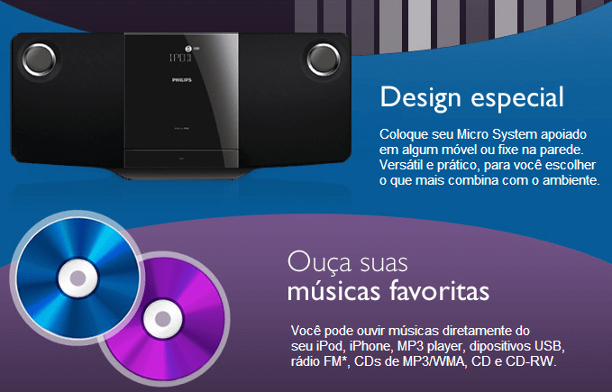 MICRO SYSTEM PHILIPS FM USB CD PLAYER DOC STATION MICRO SYSTEM PHILIPS FM USB CD PLAYER DOC STATION