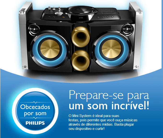 MINI SYSTEM PHILIPS 240W USB HIFI RMS KARAOKÊ MP3 MINI SYSTEM PHILIPS 240W USB HIFI RMS KARAOKÊ MP3