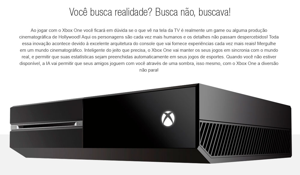 CONSOLE XBOX ONE 500GB + KINECT + 3 JOGOS + CONTROLE WIRELESS + HEADSET CONSOLE XBOX ONE 500GB + KINECT + 3 JOGOS + CONTROLE WIRELESS + HEADSET